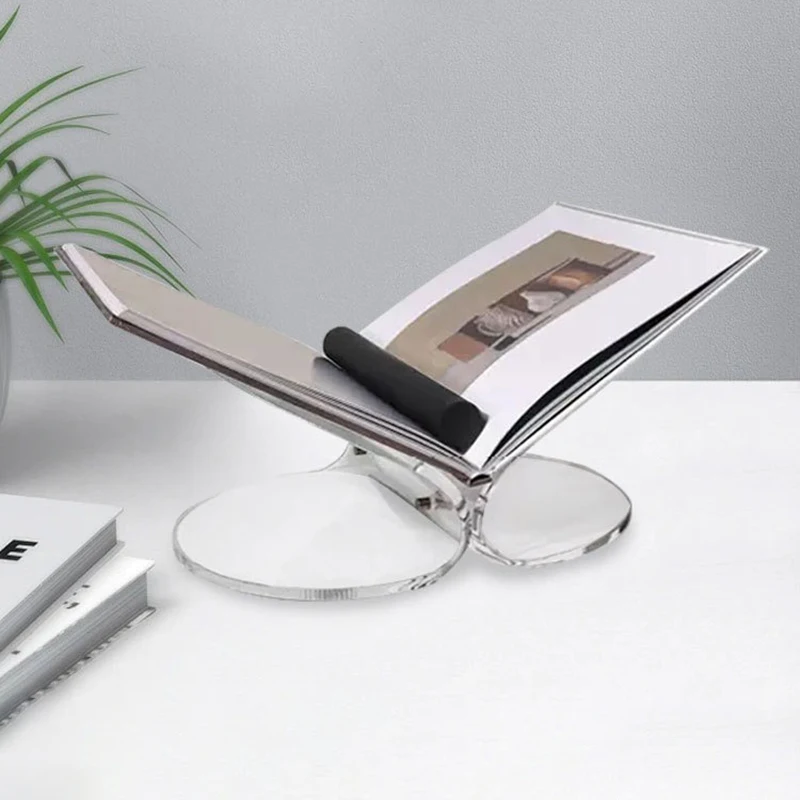 Nordic Magazine Racks Creative Transparent Magazine Rack Desk Organizer Office Books Shelf Simple Home Decoration Display Stand