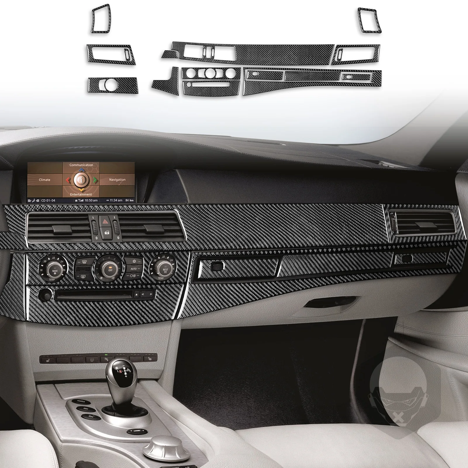 For BMW 5 Series E60 2004-2010 Accessories Carbon Fiber Car