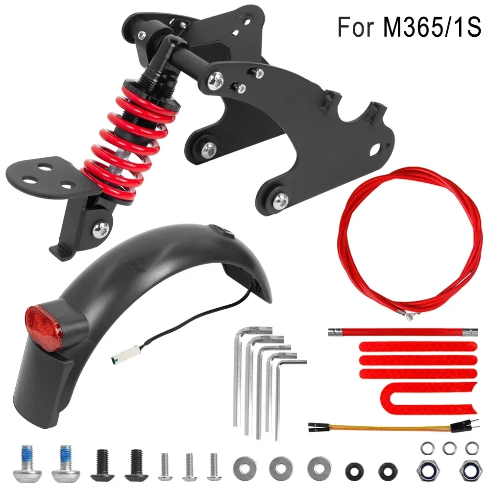 Absorção de garfo de suspensão traseira modificada para xiaomi m365 1s pro pro2 scooter elétrico suspensão traseira peça de absorção de choque