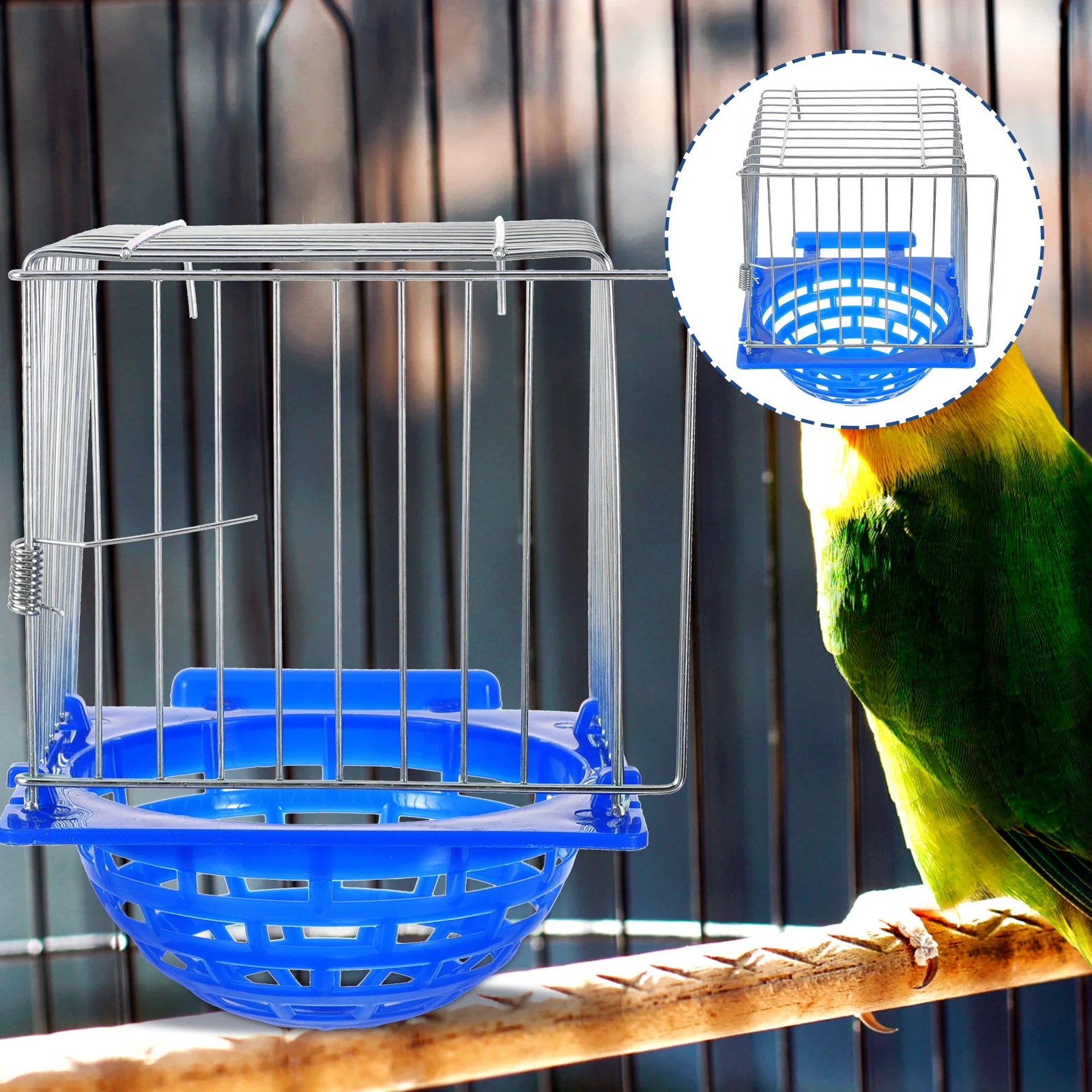 

Material Bird Nest Hatching Baby Seeds Pigeon Nesting Bowls Iron Wire Hanging Cage