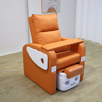 Manicure Massage Chair Electric Foot Bath Foot Therapy Soaking Foot Care Eyelash Salon Sofa Pull Out Foot Bath with USB Charging