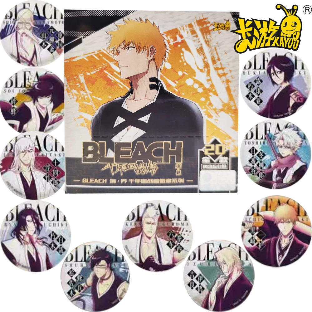 

Genuine KAYOU Bleach Cartoon Badge Hot Blooded Battle Anime Unique Personality Figure Exclusive Cosplay Brooch Accessories Gifts