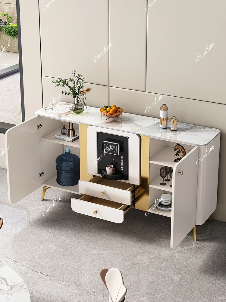 side cabinet modern simple household small apartment against the wall storage, light luxury high-end with water dispenser