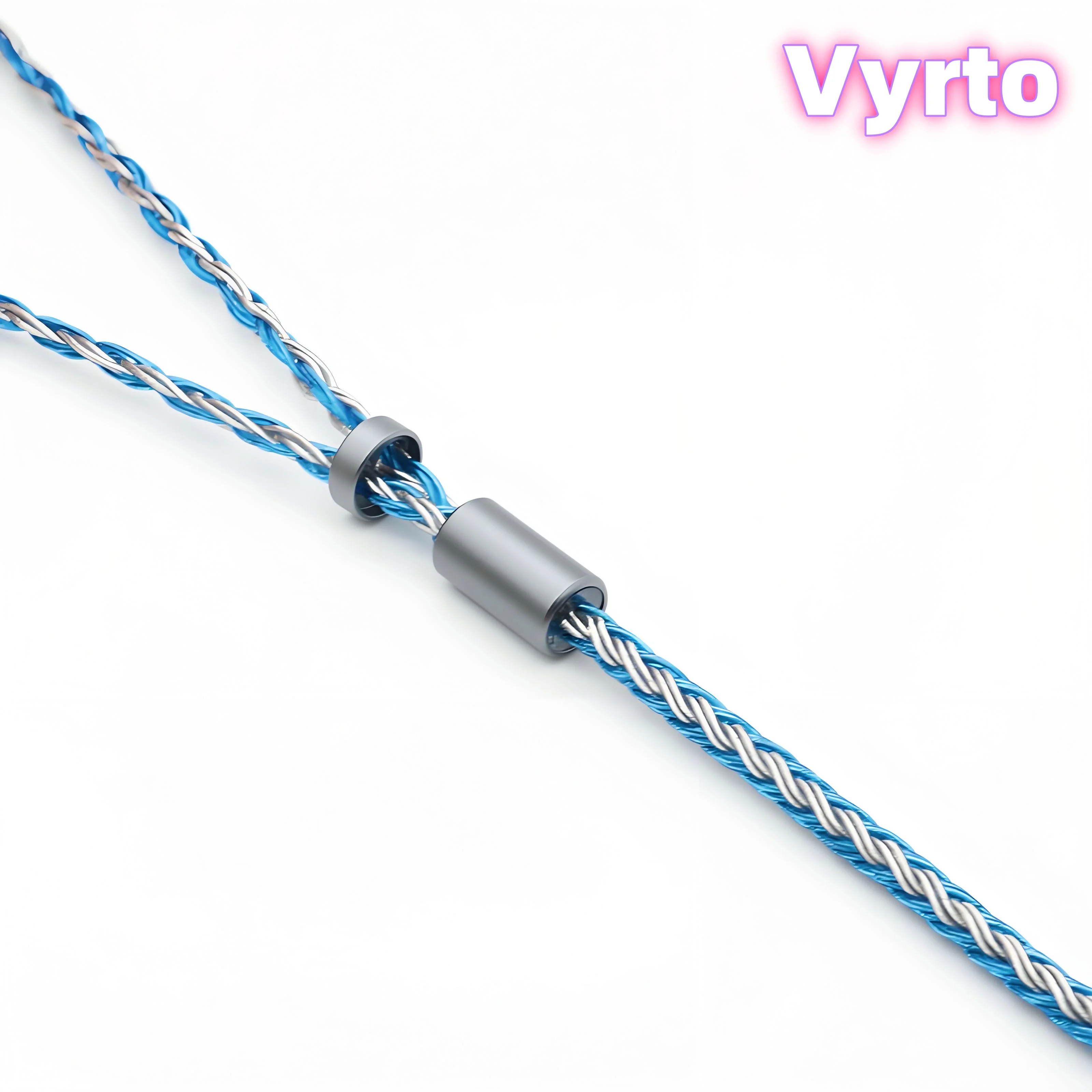 Кабель Vyrto-68 IEM, синий, серый, монокристаллический, медный, посеребренный, кабель для обновления MMCX/0,78/QDC/TFZ