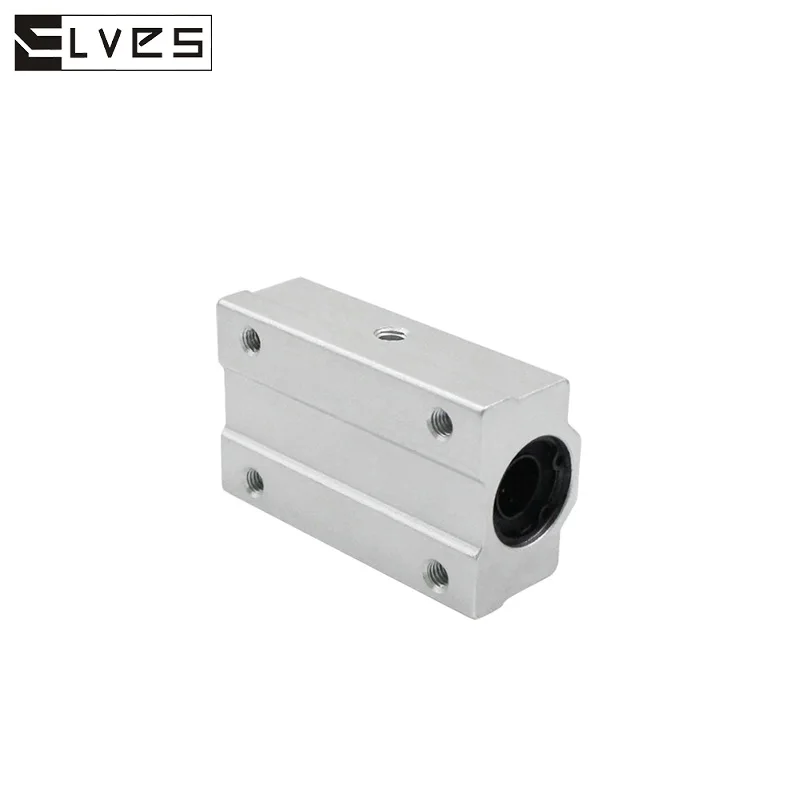 New ELVES SC10LUU SCS10LUU 10mm long type Linear Ball Bearing Block CNC Router with LM10LUU Bush Pillow Block Linear Shaft CNC