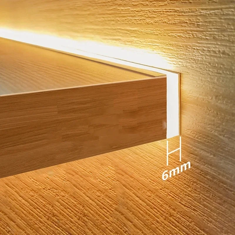 

LED Shelf Aluminum Profile, Under Cabinet Lighting Low Voltage DC12V, Motion Sensor Switch