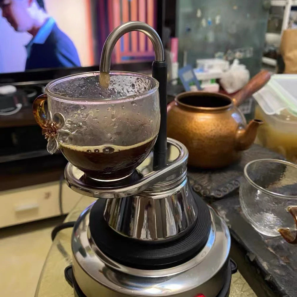 وعاء موكا أنبوب واحد/مزدوج سهل التشغيل وعاء تنظيف سريع 304 إبريق قهوة من الفولاذ المقاوم للصدأ صانع الاسبريسو هدية للرجال والنساء #1