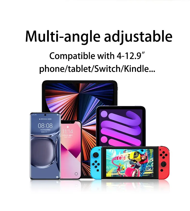 Supporto per Tablet supporto per telefono girevole supporto regolabile a 180 ° in metallo a braccio lungo per iPad Pro Mini Air Xiaomi Tablet compatibile 4-12.9 muslimah
