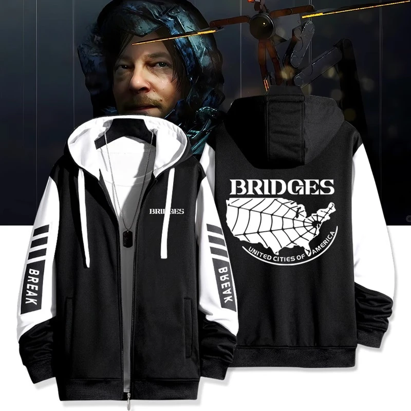 Hot Game Death Stranding 3D Print Zip Up Women/Men Hoodie Sweatshirt Streetwear Hip Hop Zipper Hooded Jacket Outerwear