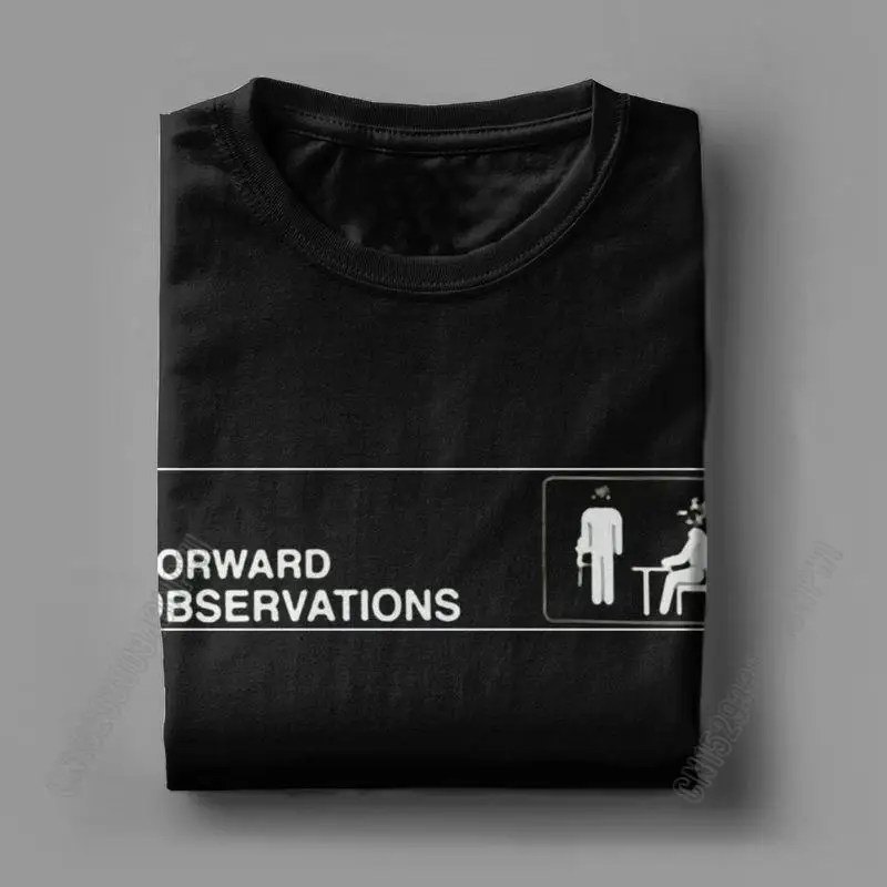 Men\'s T-Shirts Forward Observations Group Funny Pure Cotton Tees Stylish Chic T Shirt Round Neck Clothing Oversize Loose