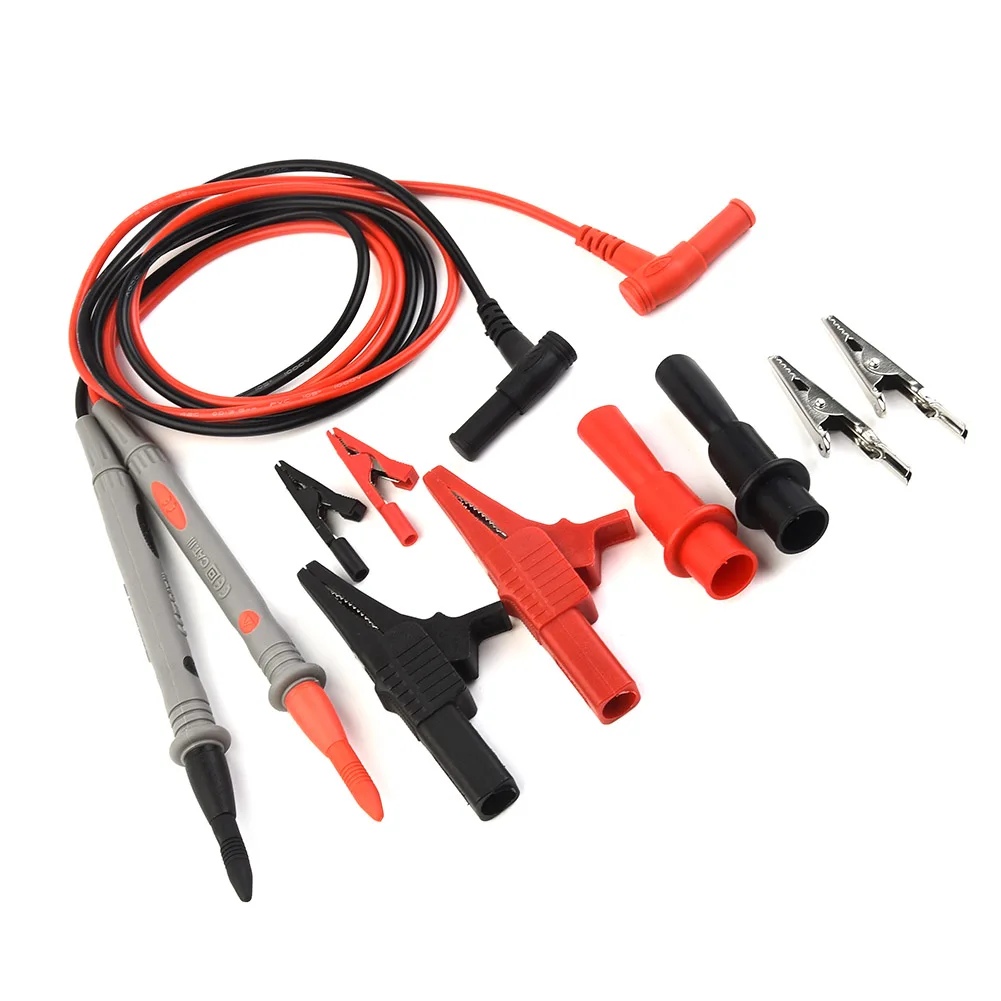 Sophisticated Probe Set Including Safety Certified For Alligator Clips Suitable for High Voltage Testing at 1000V