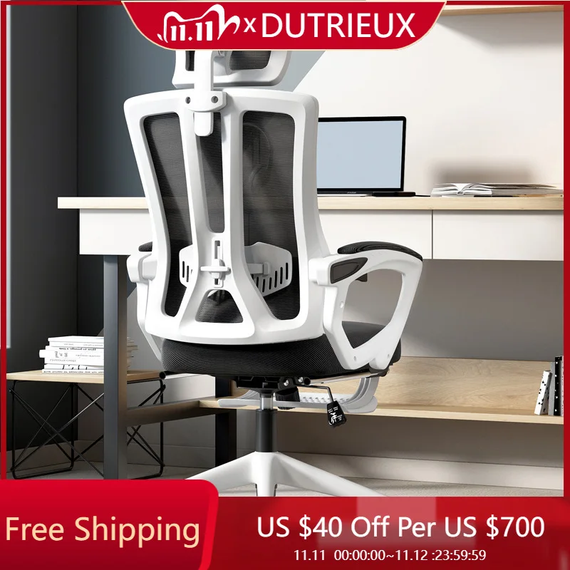 

Подушка для ног, дышащее офисное кресло, эргономичное поворотное прочное офисное кресло с высоким концом, сетчатая вращающаяся мебель Sillas De Oficina