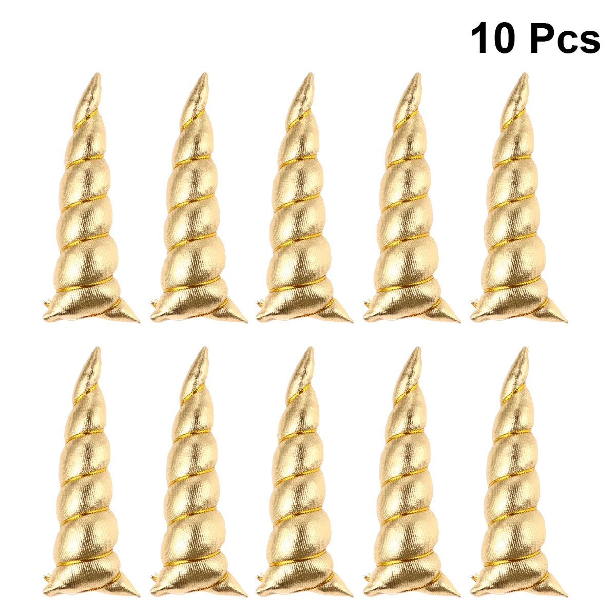 

10 Pcs Headgear Child Gold Hair Accessories Glitter Horns Unicorn Decorating Kit Party