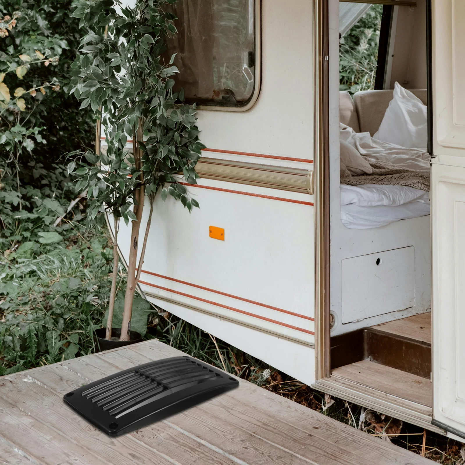 

Marine Vent Cover Boat Cover Vent ABS Plastic Louvered Ventilation Outlet Fresh Air Intake for Rv Boat Cabin Exhaust Replacement