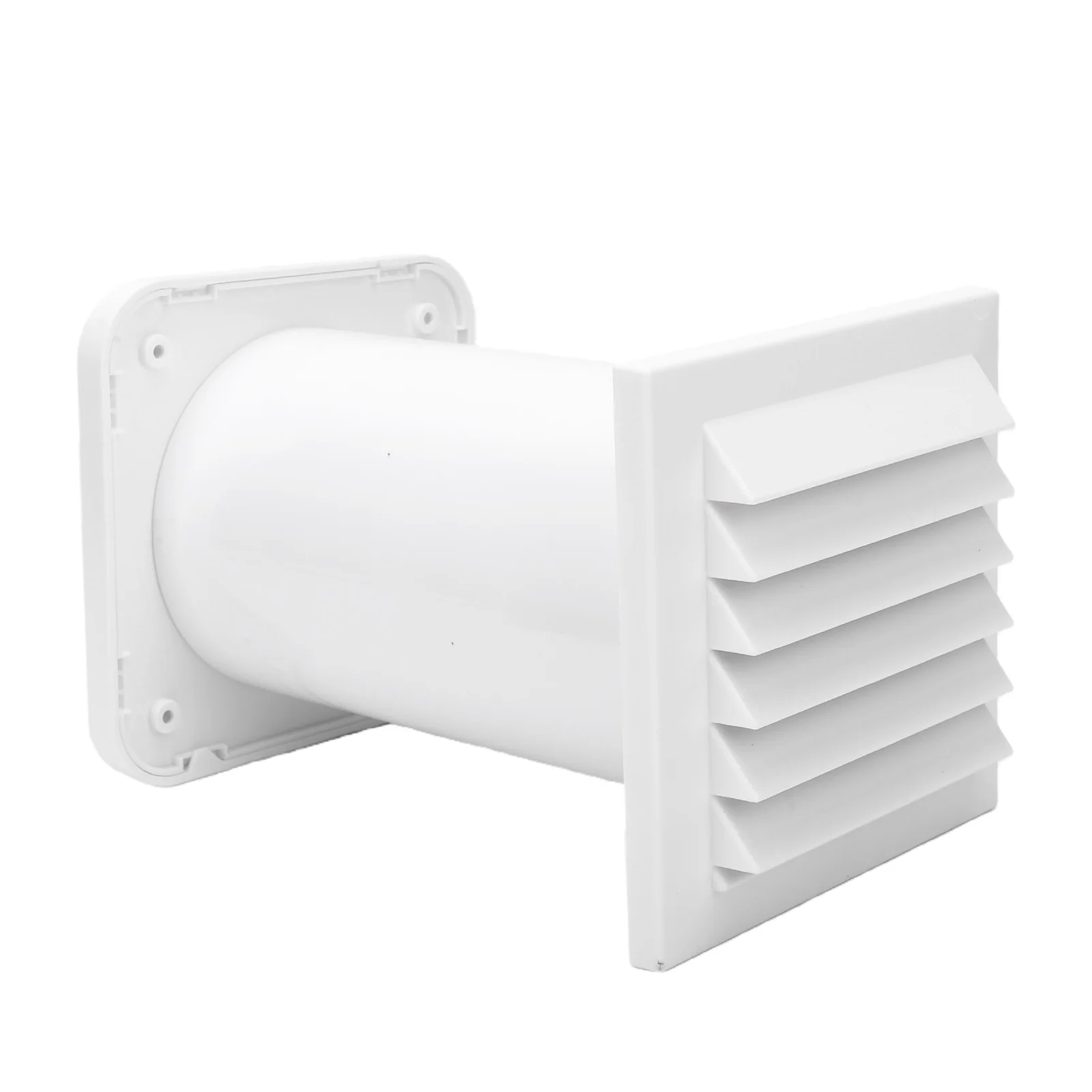 Wall Mounted Vent Pipe Through Wall Ventilator Adjustable Length Vent Pipe Outdoor Pipe Dryer Vent Weatherproof Louver Design