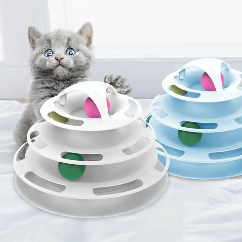 Chew Scratch Training Toys Cat Toy Tumbler Training Practical Kitten Play Disk Pet Products Pet Cat Tower Anti Asphyxia Safe