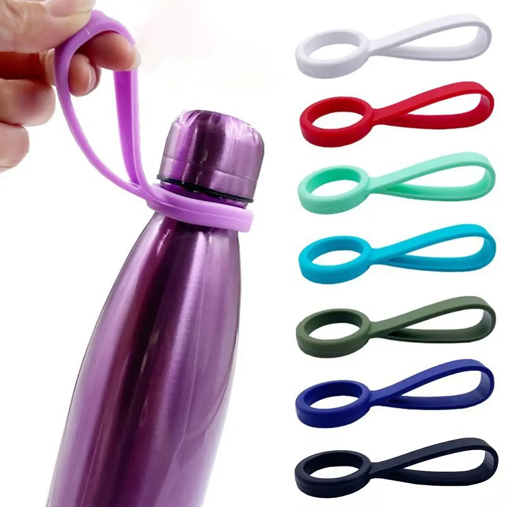 

Hiking Tool New Arrival Accessories Silica Gel Handle Water Bottle Holder Sports Kettle Buckle Outdoor Carabiner