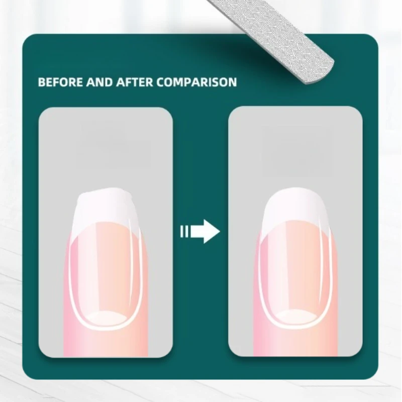 2 pçs de alta qualidade de aço inoxidável dupla face arquivos de unhas manicure pedicure aliciamento para profissional dedo do pé ferramentas de cuidados com as unhas