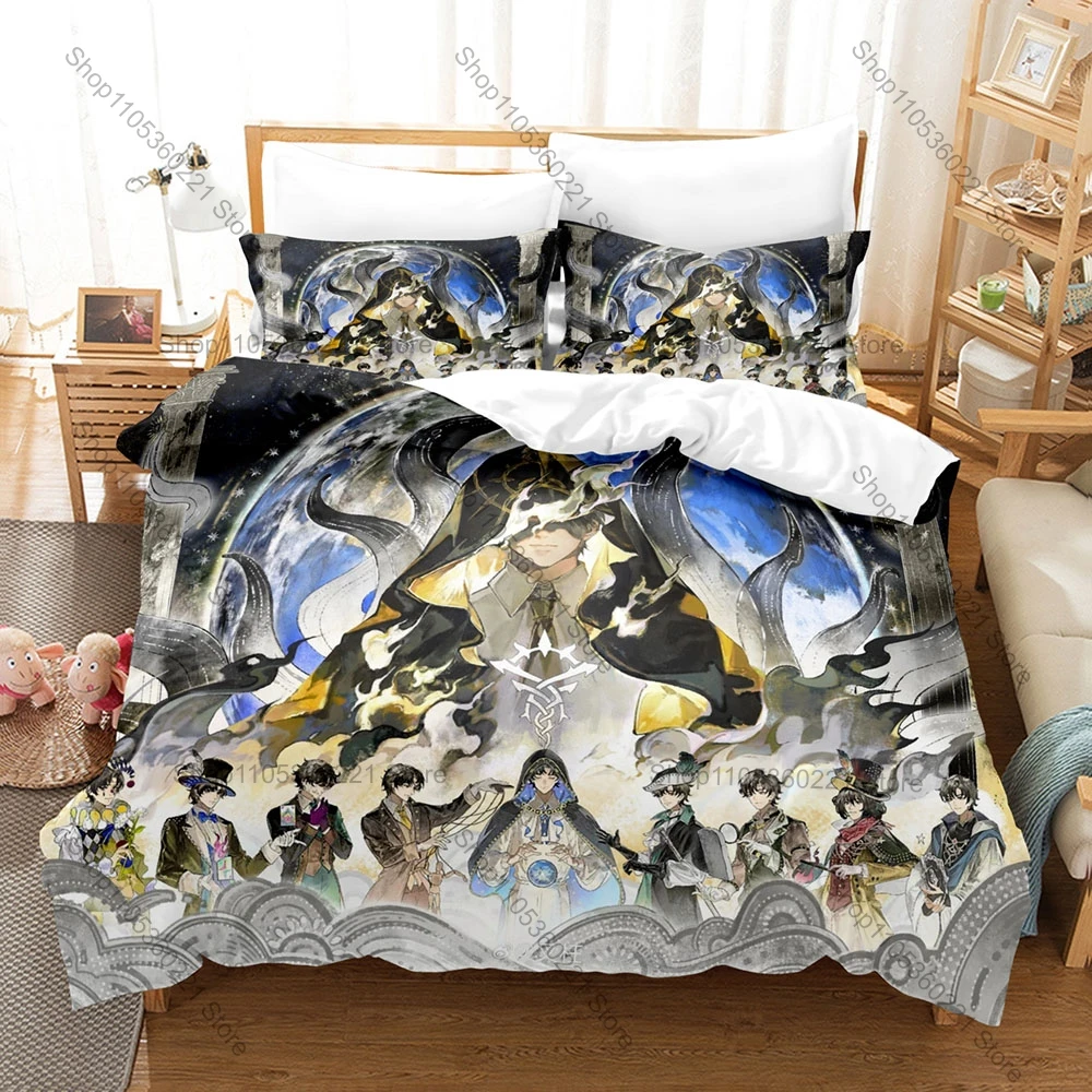 Lord of Mysteries 3D Bedding Set Duvet Cover + 2 Pillowcases Steampunk Fantasy Novel Print Soft Bedroom Decor Fan Home Gift