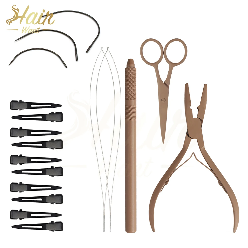 

Hair Want Micro Beads Closer Плоскогубцы Набор инструментов для наращивания волос с петлей для наращивания волос Вытягивающий крючок Многофункциональные ножничные иглы