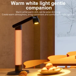 Eye-Protecting Tuya APP Smart Atmosphere Table Lamp Desktop Reading Lamp WiFi Bedside LED Night Light Rotatable Desk Lamps