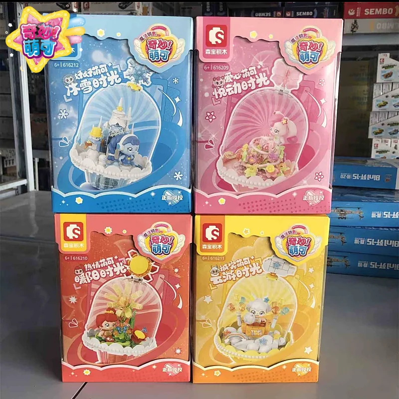 

Hot Catch Teenieping College Magic Book Castle Love Bakery Time Bottle Set Box Figure Girl Play House Toys Room Decor Kids