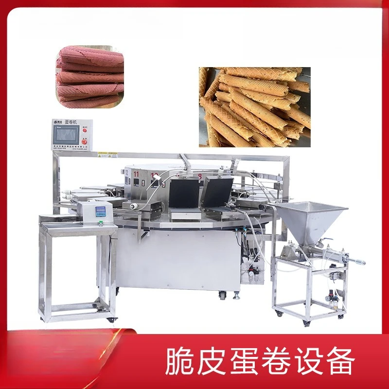 Egg roll machine, machine for making egg rolls, commercial egg roll machine heating plate can be determined semi-automatic