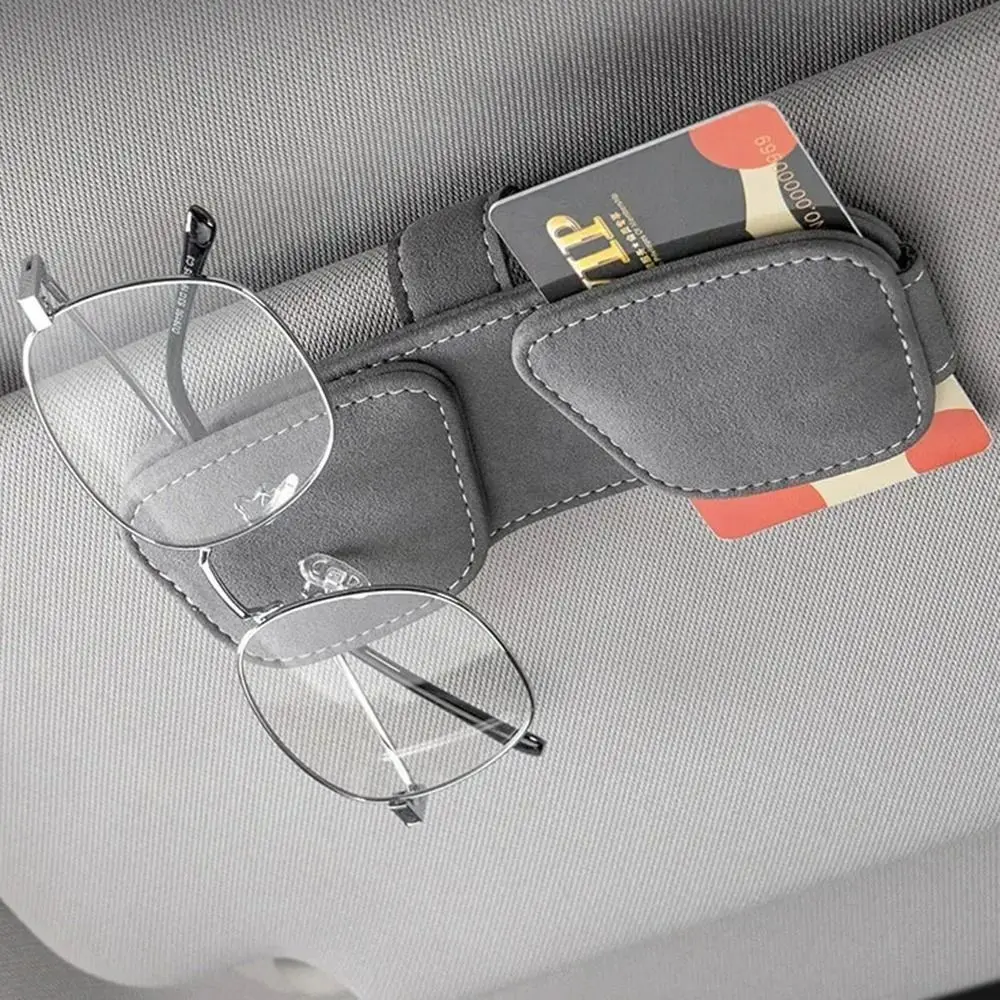 

Магнитный держатель для солнцезащитных очков с двойным зажимом, практичная подставка для очков, простая установка, экономия места, держатель для карт, аксессуары для хранения