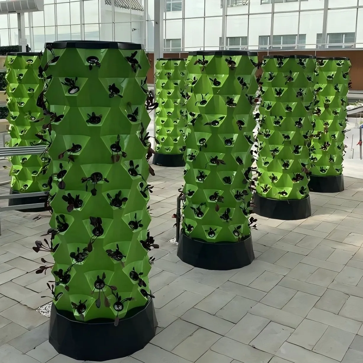 2025 자동 급수 수경 재배 타워 재배 정원 장비 수직 수경 재배 48구