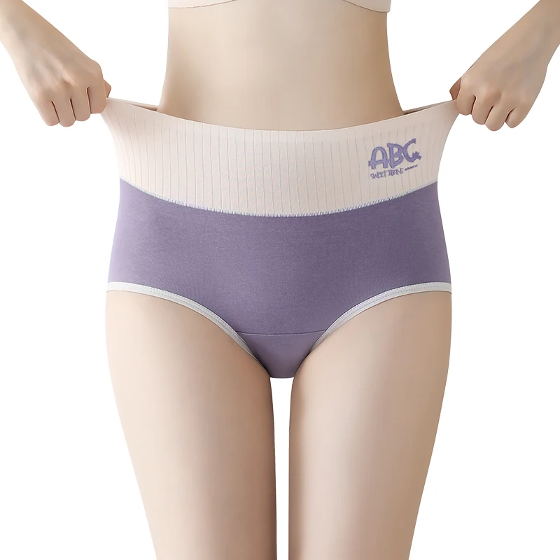 3Pcs Fashion Women's Cotton Briefs Sports Triangular Panties Set  Plus Size Panties Underwear Lady Lingerie Sexy Belly Reducing