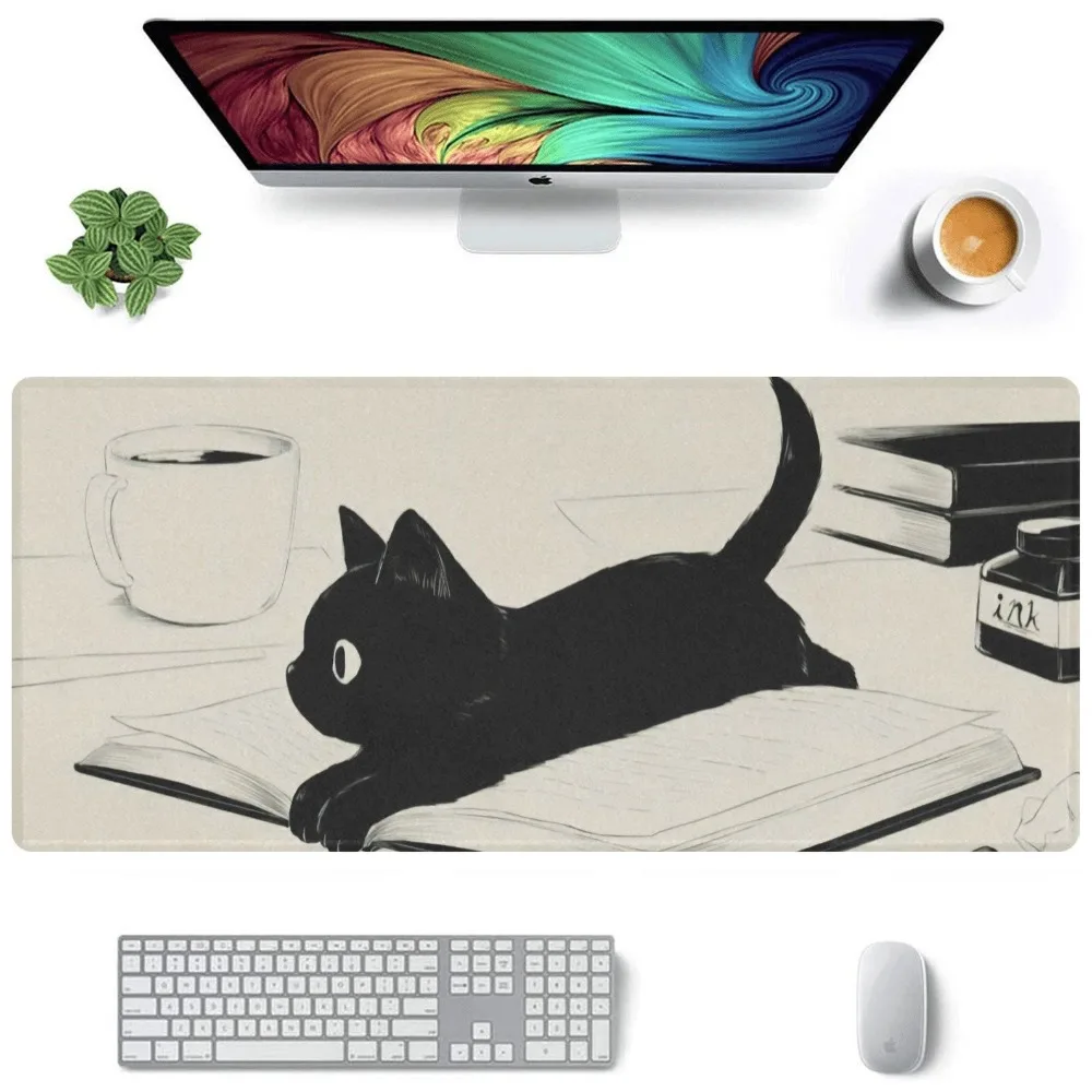 Cat Mouse Pad, Home Office Desk Pad, Extra Large Gaming Mouse Pad. PC Accessories. Suitable for Office, Home and Students.