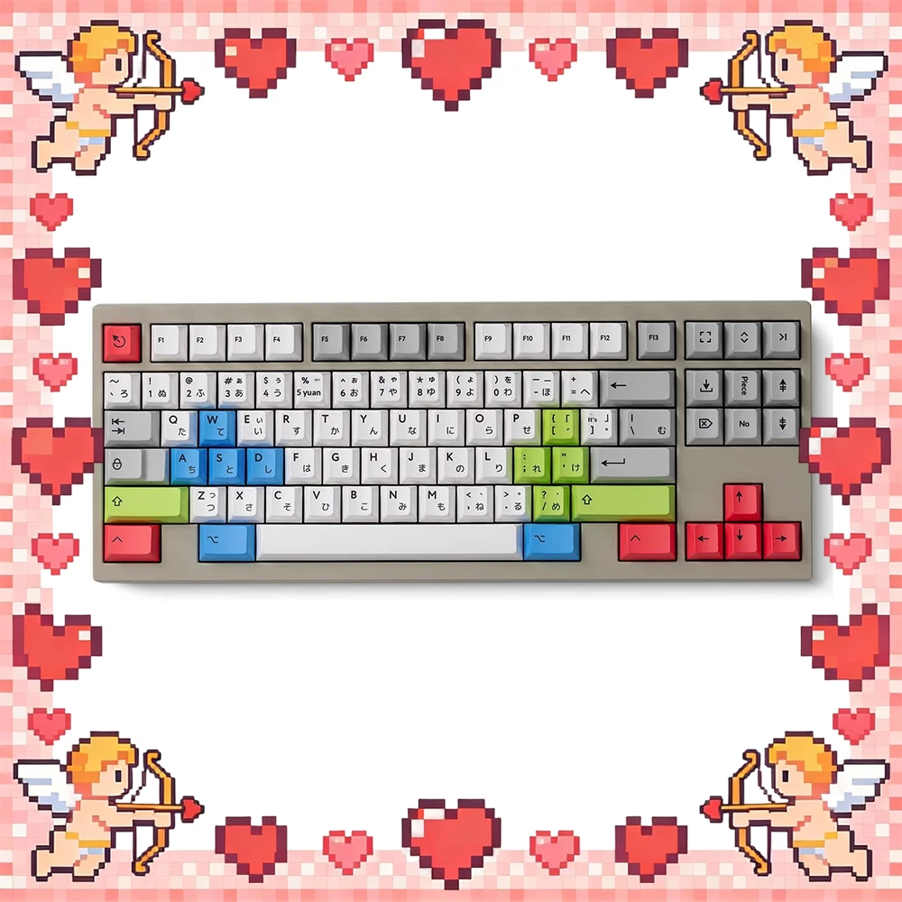 PBTfans Modern Japanese Desko PC Keycaps Japanese Desktop Thermal Sublimation Keyboard Keycaps Pbt Original Factory Accessories