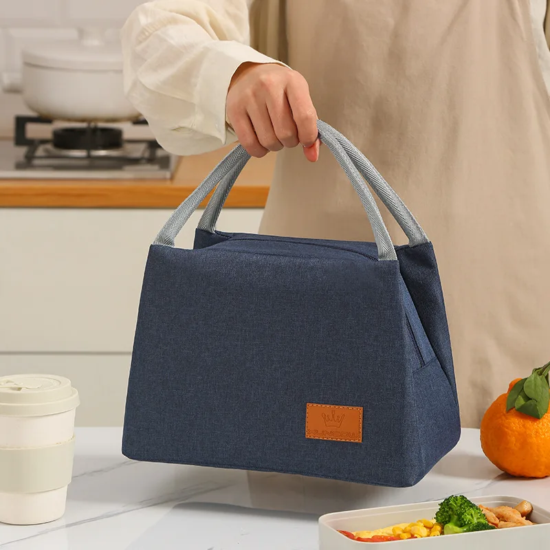 New Insulation Lunch Bento Box Bag Small Large Portable Aluminum Film Thermal Picnic School Food Container Cooler Tote Bags