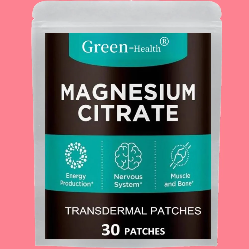 30 Patches Magnesium Citrate Transdermal Patches Energy Muscle Immune System Support