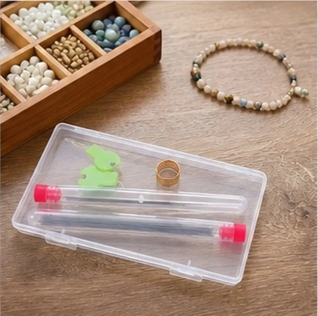 1Set Jewelry Beading Tool Needles Set Multi Size Long Straight Big Eye Seed Bead Threading Needles for Necklace Bracelet Making