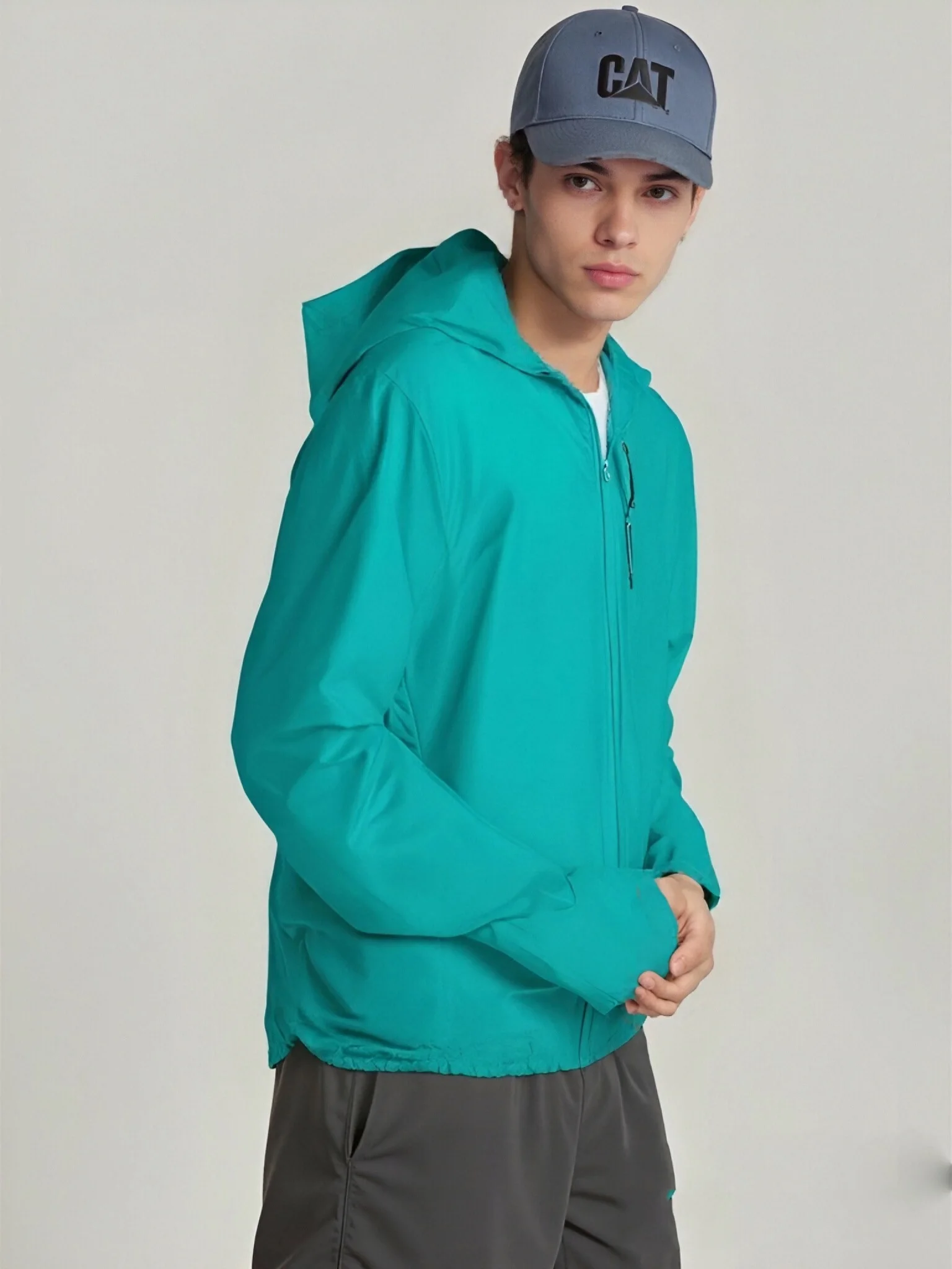 

Легкая водонепроницаемая солнцезащитная походная куртка на открытом воздухе American Sle Currahee брендовая молодежная свободная длинная куртка с капюшоном све