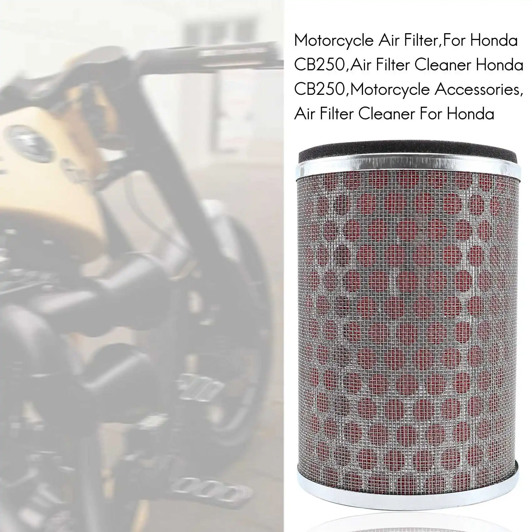 Leading-Edge-Motorcycle Air Filter Cleaner For Honda CB250/CB600/CB600 Hornet 250/600 1998-2006