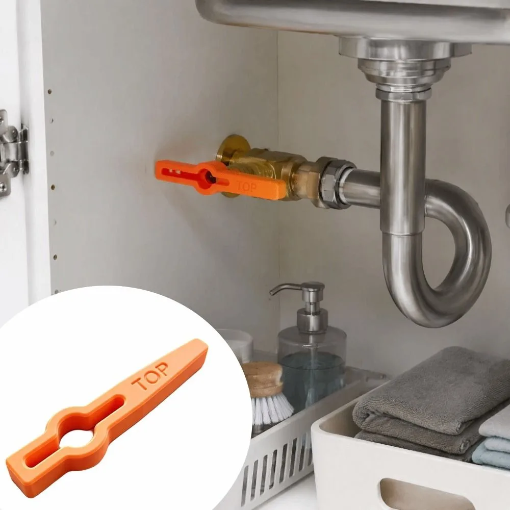 Water Replacement Durable Ball Valve Handle Plastic Lever Easy-to-Use Faucet Lever Non-Slip Grip Valve Stem Water Shutoff