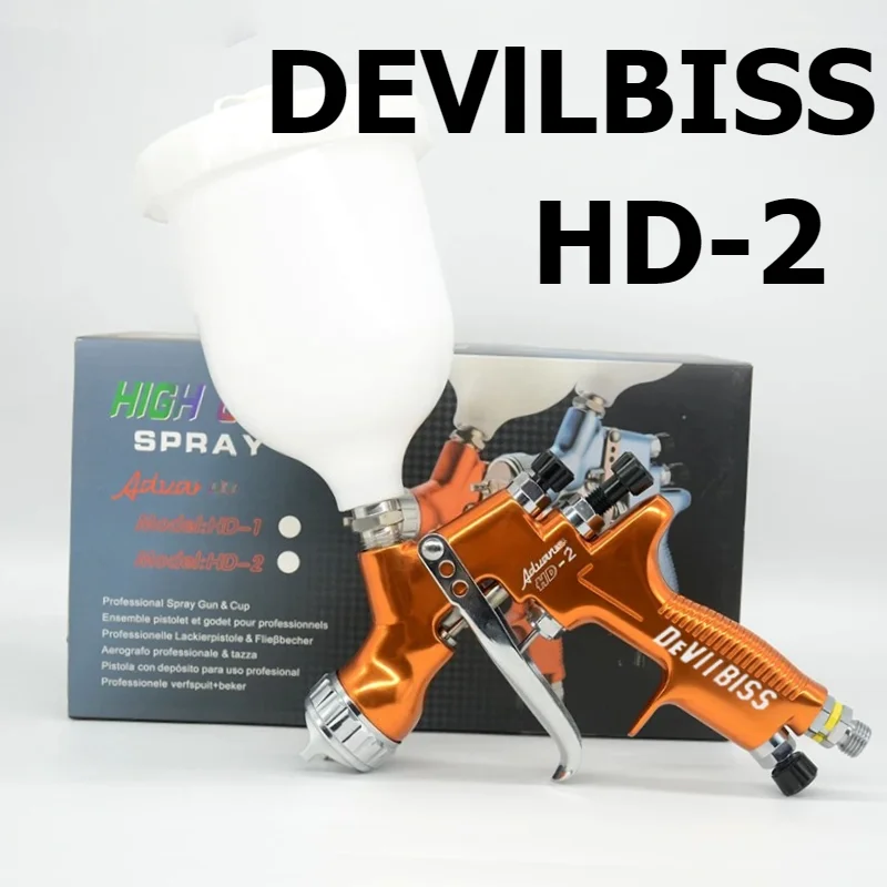 

Профессиональный краскопульт Tpaitlss Pro HD-2 с верхней подачей для всех видов автомобильной краски, бачок 600 мл, сопло 1,3 мм, для красок на водной основе