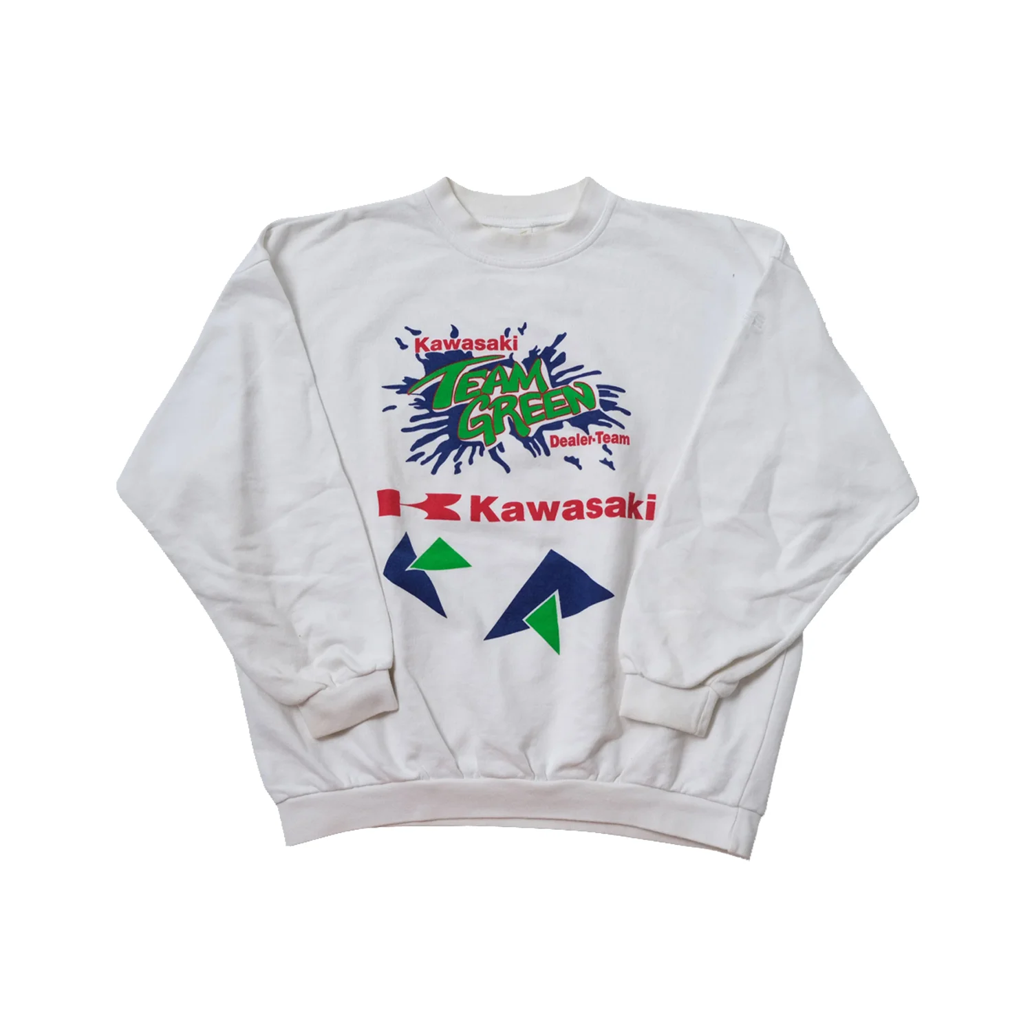 

Kawasaki Team white Sweatshirt Round Neck Hoodie Adult Streetwear Unisex Motorcycle Sweatshirts Pullovers Tracksuit Clothing