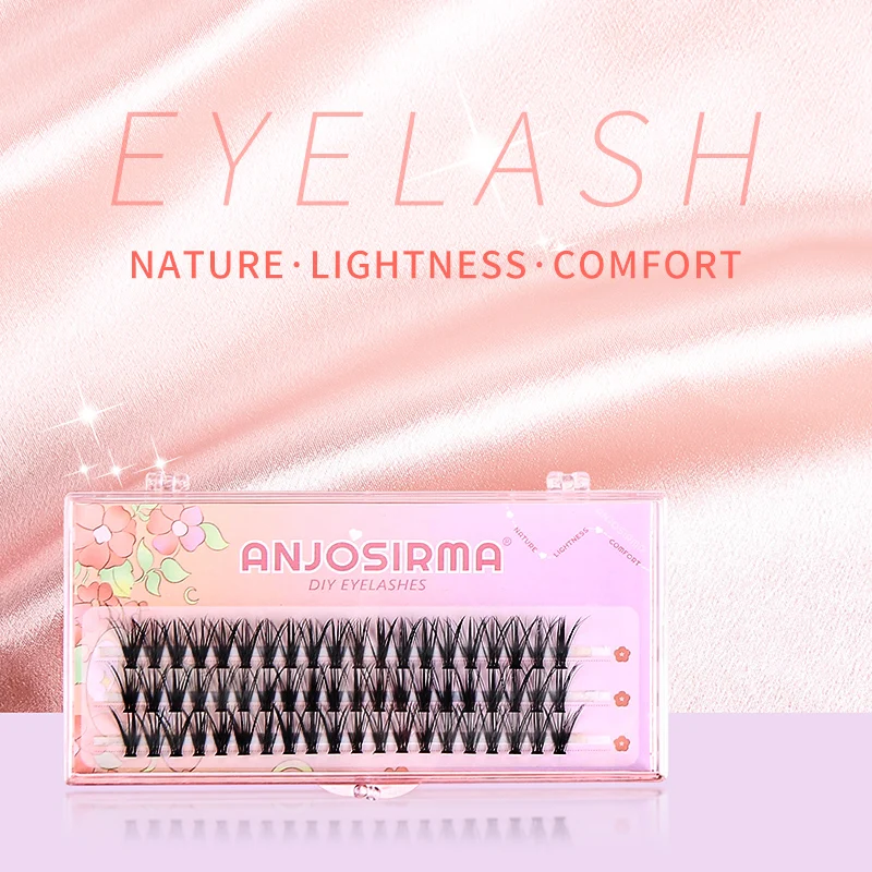 ANJOSIRMA C/D Curl Individual False 10D/20D/30D/40D Eyelash extension Pure Natural Style High quality D Curl Lashes