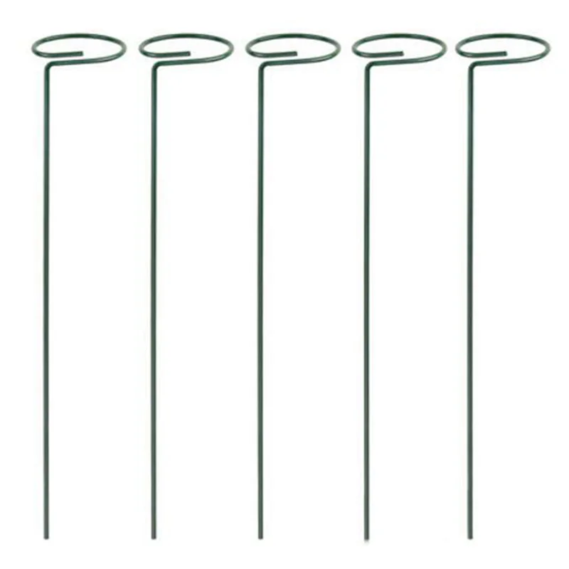 

ABAH-24PCS Красивая подставка для растений, опорное кольцо для цветов, металлические опорные колья для растений, опора для бонсай, садовый инструмент на заднем дворе