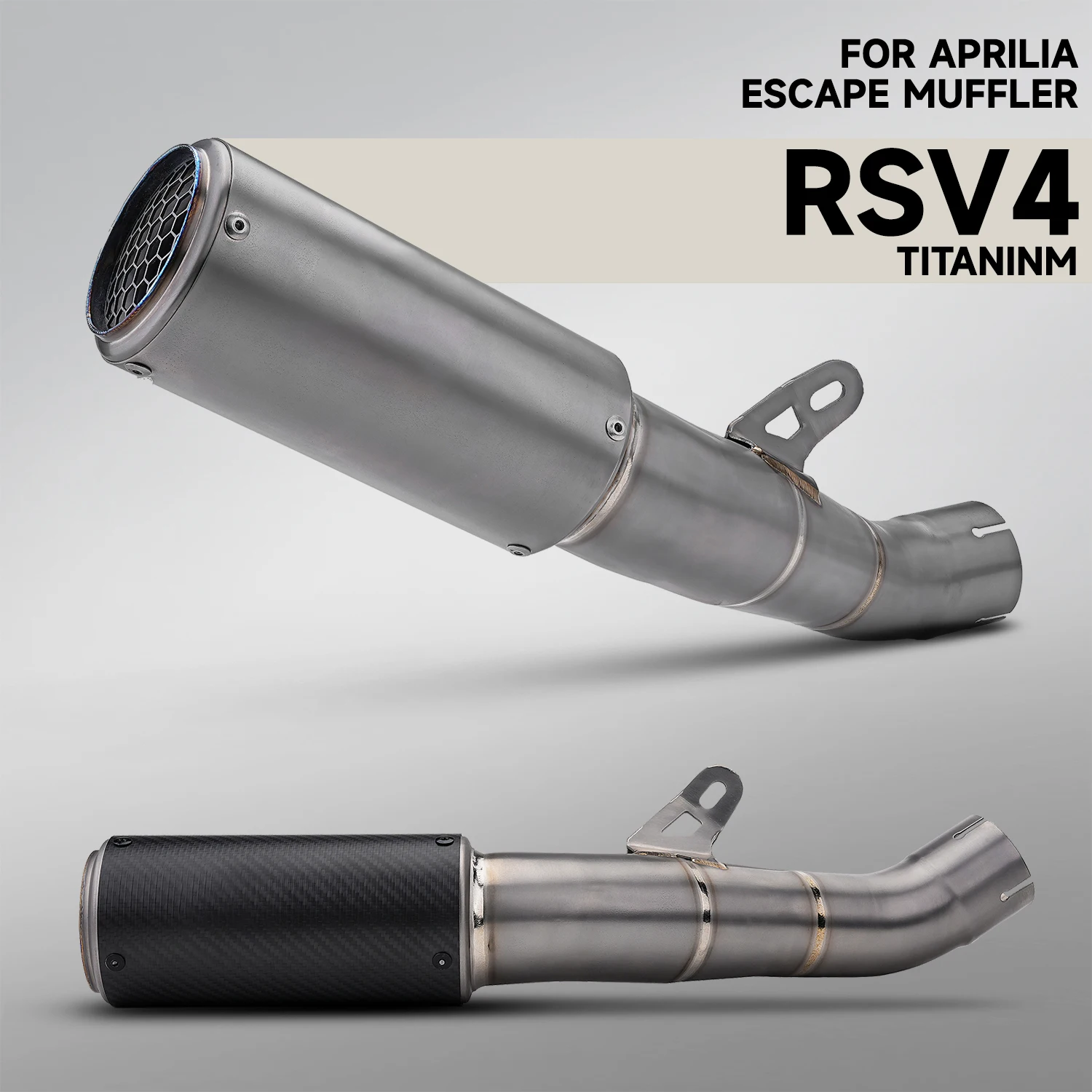 

For RSV4 motorcycle exhaust system full titanium alloy carbon fiber SC high-performance modification for Aprilia RSV4 2021-2024