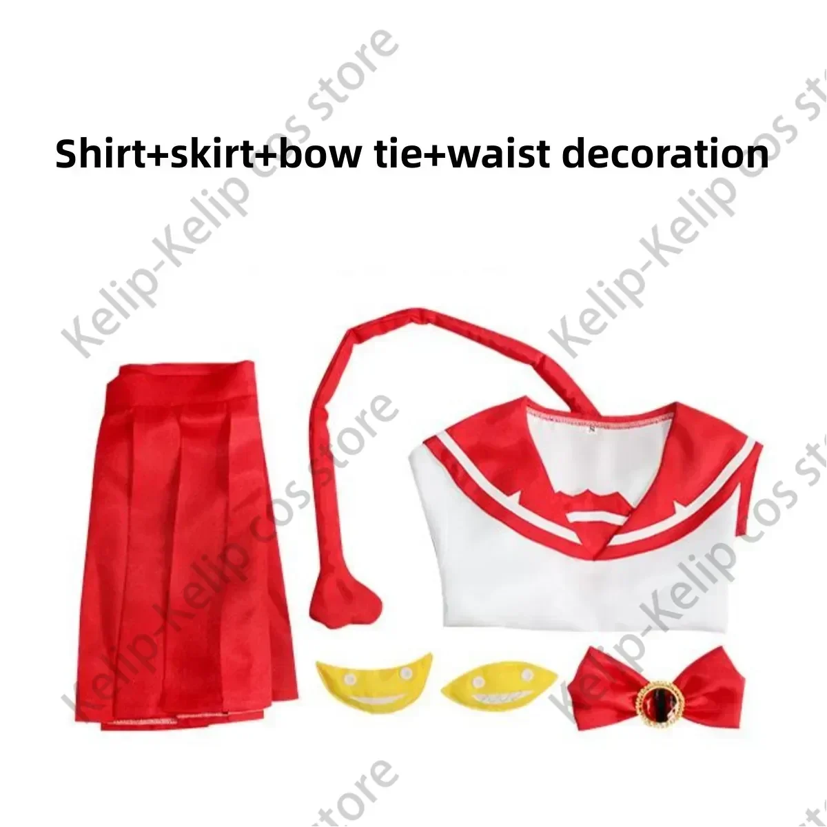 Anime Willkommen zur Dämonenschule Iruma-Kun Valac Clara Cosplay Kostüm Perücke JK Uniform Hai Hausschuhe Frau Sexy Sailor Party Anzug