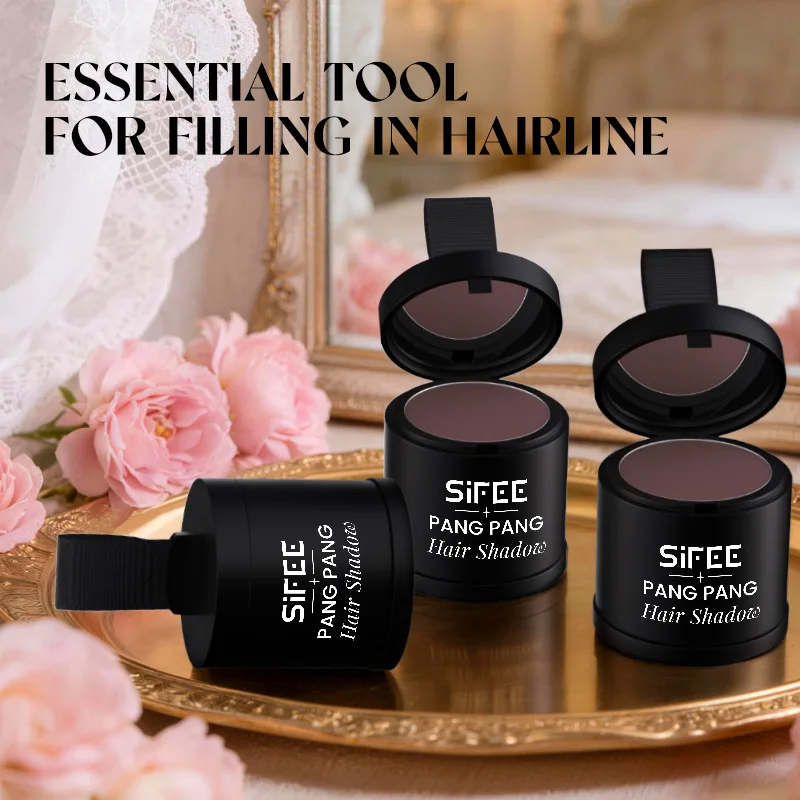 Instant Hairline Powder 10g Hairline Shadow Powder Women Men Makeup Hair Concealer Natural Cover Unisex Hair Straightener Brush