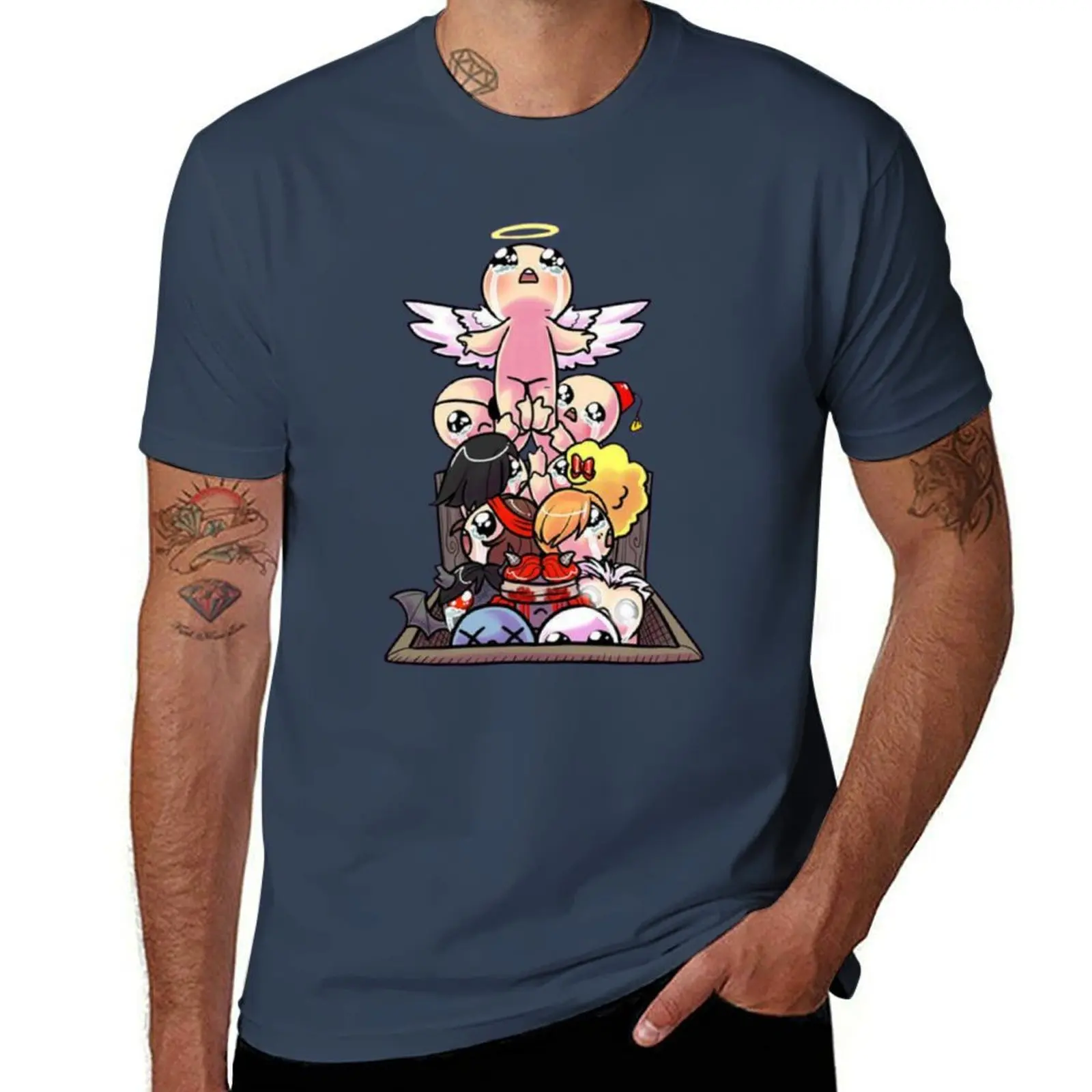 

Angel Isaac The Binding of Isaac Art T-Shirt Anti-Fade Casual Tee Shirt