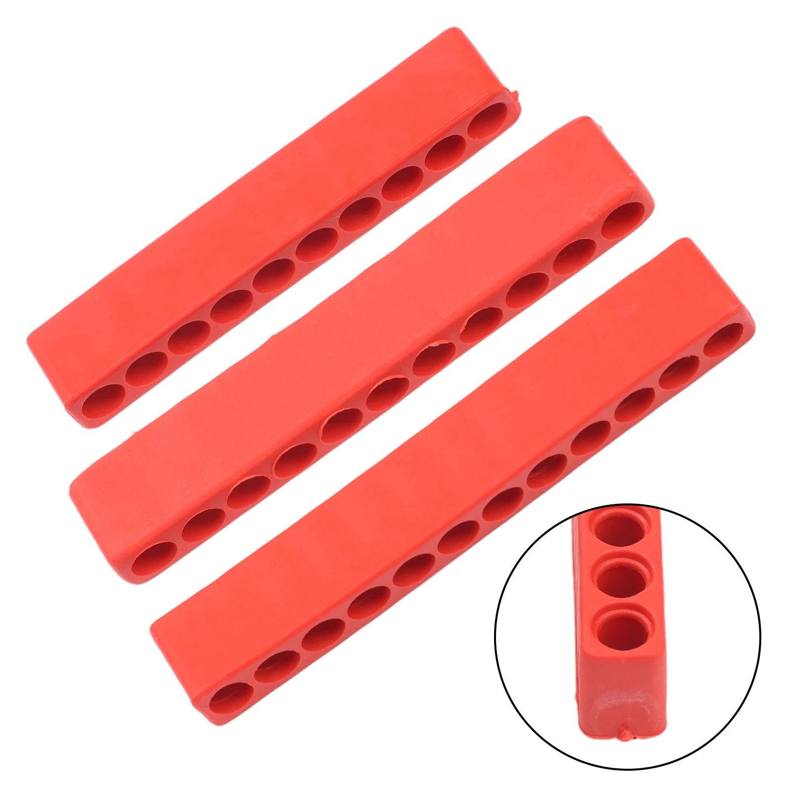 For Toolbox For On-site Repair Red Bit Holder Plastic Screwdriver Storage Screwdriver Storage 12 Holes Plastic Construction