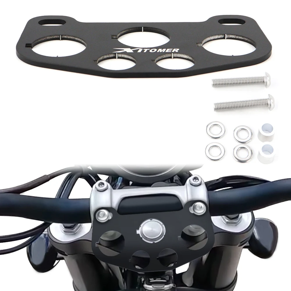 

For Triumph 1200 Scrambler XC 2019 2020 2021 2022 Motorcycle Accessories Black Dash Bare Panel Cover Protector Aluminum