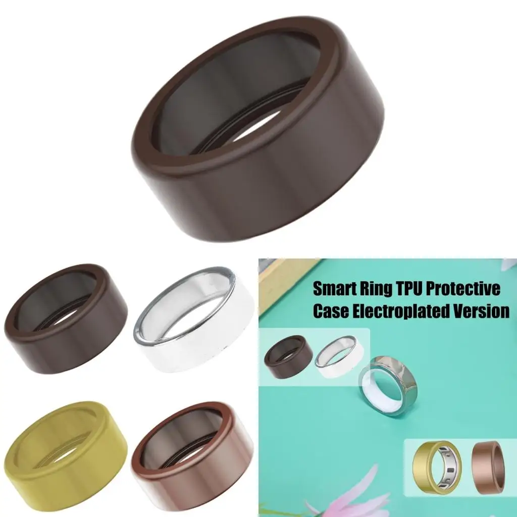 Sweatproof Sleeve Shell Solid Color Protective Cover Scratch Resistant Protector Skin For Oura Ring 4 24 Washable Sleeve