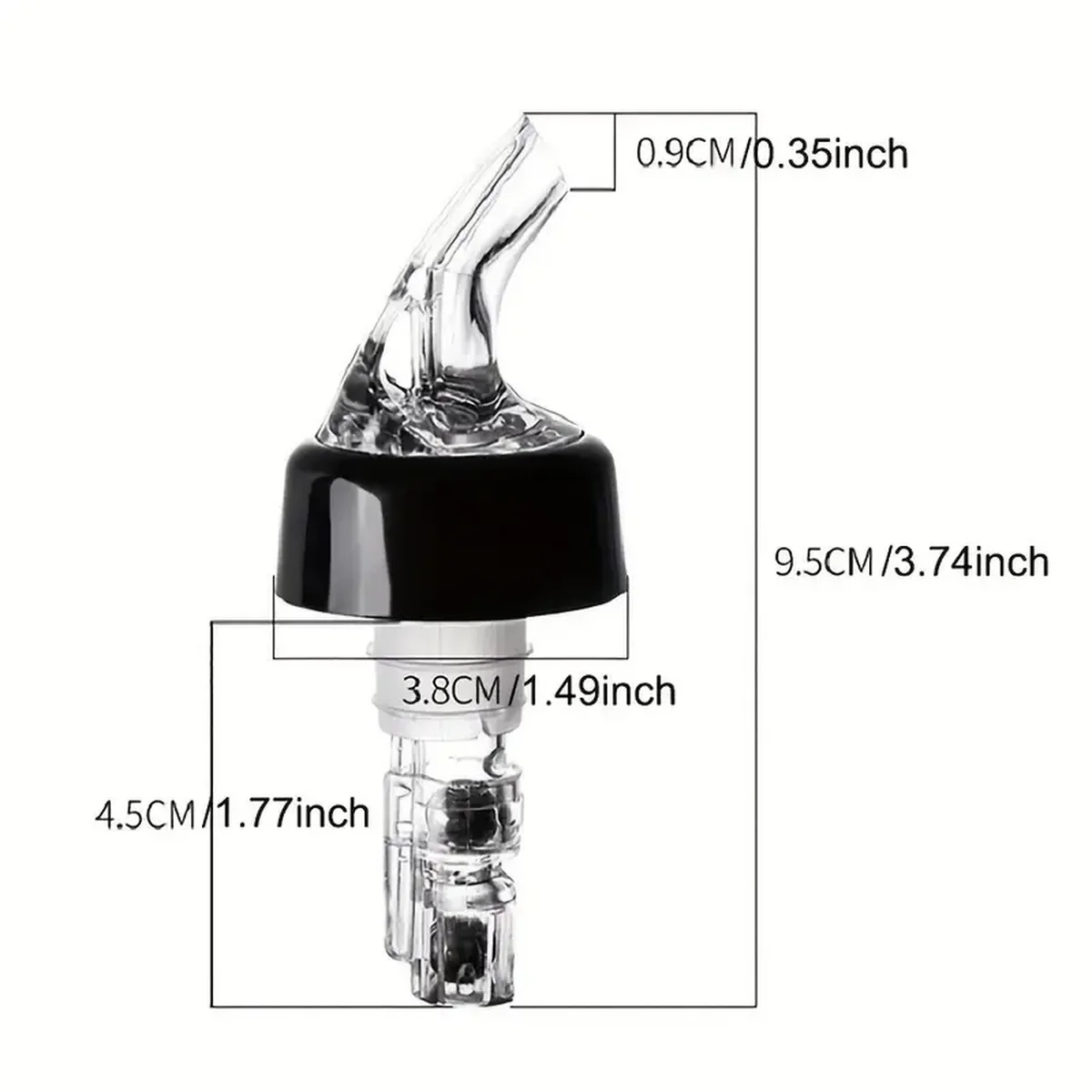 30 ml Whiskey Mouth Set, Western-style Mouth, Pour, Puller, Western-style Mouth, Plastic Mouth, Quantitative Mouth